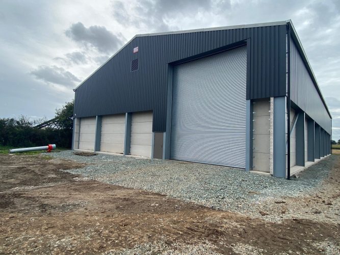 140mm thick panels for a grain store in Shrewsbury