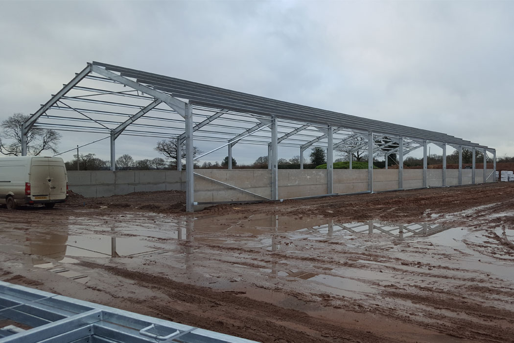 Large Pig Sheds in Blithbury